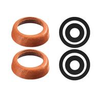 Kit d'entretien professionnel pour pompes à eau - 2 gobelets en cuir - 4 joints - Composant de réparation de pompage manuel - Convient pour les pompes à eau manuelles série 75