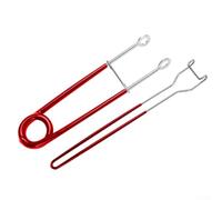 Kit d'épandeur de mâchoire de poisson et extracteur d'hameçon avec construction en métal, mécanisme élastique et poignée en caoutchouc, conçu pour l'extraction de l'hameçon à la carpe (rouge)
