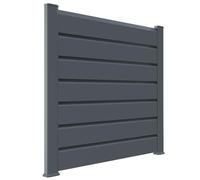 KIT DEPART CLOTURE PVC 7016 Long. 1M50 Haut. 1M30 - idéale pour jardin, balcon et terrasse - coupe-vent - brise vue occultant - Qualité supérieure - Délimitation du jardin.