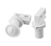 Kit d'essieu de roue arrière pour nettoyeur de piscine Polaris 180 280 - Pièces de rechange ABS avec rondelles, vis, kit de réparation à rotation lisse, blanc (2 ensembles)