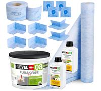 Kit d'étanchéité film liquide 12kg bande d'étanchéité bande d'étanchéité 2m salle de bain 10m2 étanchéité SET59