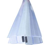 Kit d'étanchéité pour cabine de douche - Joint magnétique pour porte - Maintient l'humidité à distance dans la salle de bain - Double kit de 2 mètres - Pour vitrage de 8 mm - Transparent