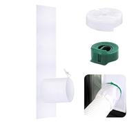 Kit d'étanchéité pour fenêtre de climatiseur - Ensemble de tissu d'étanchéité AC - Couverture flexible - Économie d'énergie - Unités de refroidissement portables - Accessoire idéal pour la maison, le