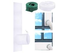 Kit d'étanchéité pour fenêtre de climatiseur - Ensemble de tissu d'étanchéité AC - Couverture flexible - Économie d'énergie - Unités de refroidissement portables - Accessoire idéal pour la maison, le