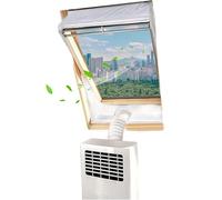 Kit d'étanchéité pour fenêtre de climatiseur, tuyau d'évacuation d'air | Kit de fenêtre pour climatiseur mobile pour appartement, maison coloni, résidences universitaires