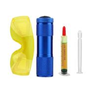 Kit détecteur de fuites d'air conditionné, détecteur précis de protection, kit de détection de fuites d'huile - pour moteur de voiture, radiateur, réfrigérateur, maison, diesel, évaporateur