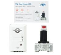 Kit détecteur de gaz - PNI - PNI-SH400 - électrovanne 3/4" - alarme 85 dB - gaz naturel et méthane