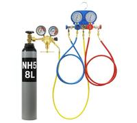 Kit Détection Fuite Climatisation Auto avec Manometre Clim - Test Pression - Bouteille Azote Climatisation 8L/10L NH5 - Manifold R134A R410A R22 - Bestschweissen.de