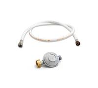 Kit détendeur 28 mbar vissable gaz Butane + Tuyau gaz flexible 1.50 m à embouts vissables