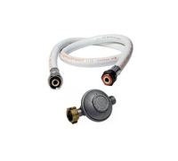 Kit détendeur 28 mbar vissable gaz butane + tuyau gaz flexible 2 m à embouts vissables chauffages cuisinières réchauds gaz