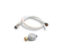 Kit détendeur gaz 28 mbar Butane + Tuyau gaz flexible 1m Poêle à gaz Chauffage gaz Barbecue gaz