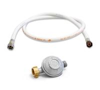 Kit détendeur Gaz Butane 28 mbar vissable gaz + Tuyau gaz flexible 2 m à embouts vissables