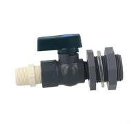 Kit Déviateur d'Eau de Pluie pour Gouttière - Vanne à Bille PVC 3/4 Pouces avec Adaptateur Tuyau pour Baril de Récupération et Arrosage Jardin Résidentiel Standard