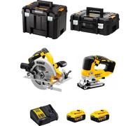 Kit DeWALT DCS570 + DCS334 (2 x 5.0 Ah + DCB115 + TSTAK II + TSTAK VI)