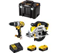 Kit DeWALT DWK214 (DCD996 + DCS391 + 2 x 5.0 Ah + DCB115 + TSTAK VI)