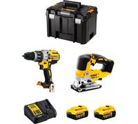 Kit DeWALT DWK215 (DCD996 + DCS334 + 2 x 5.0 Ah + DCB115 + TSTAK VI)