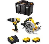 Kit DeWALT DWK216 (DCD996 + DCS570 + 2 x 5.0 Ah + DCB115 + TSTAK VI)