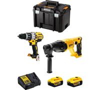 Kit DeWALT DWK222 (DCD996 + DCH133 + 2 x 5.0 Ah + DCB115 + TSTAK VI)