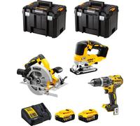 Kit DeWALT DWK301 (DCD796 + DCS334 + DCS570 + 2 x 5.0 Ah + DCB115 + 2 x TSTAK VI)