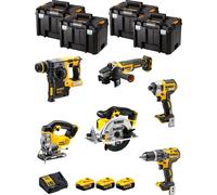 Kit DeWALT DWK600T (DCD796 + DCH273 + DCG405 + DCF887 + DCS331 + DCS391 + 3 x 5.0 Ah + DCB115 + 4 x TSTAK VI)