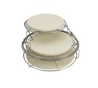 Kit d'extension de 5 pièces, 2 grilles multi niveaux, panier conveggtor et 2 demi-grilles inox L