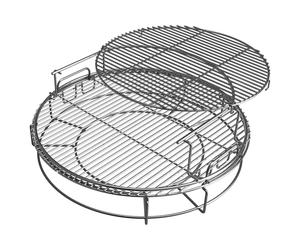 Kit d'extension de 5 pièces, 2 grilles multi niveaux, panier conveggtor et 2 demi-grilles inox XL