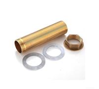 Kit d'extension de robinet en laiton, ensemble de 4 pièces, tige de montage plus longue, fixation à trou unique, écrou anti-desserrage pour comptoirs épais, solution de plomberie en cuivre pour