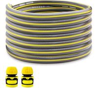 Kit d'extension de tuyau d'arrosage avec raccord de tuyau de 1,27 cm, 2 connecteurs pour enrouleur de tuyau et robinet (4 m)