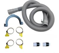 Kit d'extension de tuyau d'eaux usées pliable de 3 m avec connecteurs de serrage pour caravane camping-car, remorque (3 m)