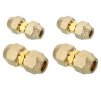 Kit d'extension de tuyaux, comprenant 4 pièces, sans soudure, de dimensions 1/4" et 1/2", en laiton