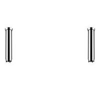 Kit d'extension hansgrohe ShowerSolutions 13603950 230 mm pour montage au plafond ShowerHeaven 1200/300 4jets, laiton brossé