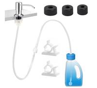Kit d'extension pour Distributeur de Savon d'évier | Ensemble de Tuyau et Robinet pour Installation sous Plan de Travail - Kit de Tube pour Distributeur de Savon avec Tuyau de 120 cm et Valve