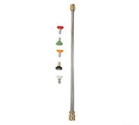 Kit d'extension pour nettoyeur haute pression 4000 psi avec 5 embouts M22 14 mm Connexion rapide pour nettoyeur à gaz et électriques, nettoyage de voitures, allées, bateaux, patios et équipements