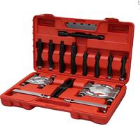 Kit d'extracteurs de roulements, acier au carbone n° 45, dimensions de la boîte à outils : 39*23*7 cm, dimensions de l'emballage : 41*25*9 cm, compatibilité avec les petits disques : 30-50 mm, compati