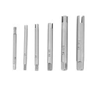 Kit d'extracteurs de tarauds cassés en acier - Extracteur de vis et boulons en acier rapide pour réparations industrielles et domestiques (Taille : 6Pcs)