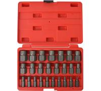 Kit d'extracteurs de vis à cannelures multiples Acier 25 pièces