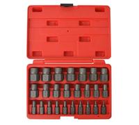 vidaXL Set de 25 extracteurs de vis à dents multiples en acier