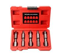 Kit d'extracteurs de vis abîmées Extracteur multi-cannelures robuste | Outil extracteur de vis abîmée pour réparation auto, mécanicien, adultes, lui, papa, mari, écrou, goujon,