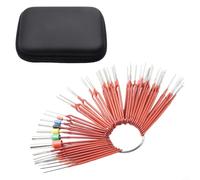 Kit d'extraction de broches électriques 39 pièces avec étui de rangement | S'adapte à la plupart des terminaux, simple et double broche, différentes tailles, réparation automobile, réparation de moto
