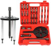 Kit d'Extraction de Roulements 21 en 1, Outil Dépose à Alésage avec 6 Douilles et Extracteur 3 Mâchoires pour Auto, Industrie, Agricole - Boîte Portable