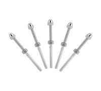 Kit d'extrémités de goujons filetés de tendeur de câble en acier inoxydable 316, haute résistance pour système de garde-corps de câble de 1/8 pouces, poteaux métalliques en bois