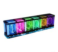 Kit d'horloge à tube lumineux rétro avec couleurs RVB personnalisables et visualiseur de musique plus puce 3231 haute pour un chronométrage précis