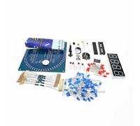 Kit d'horloge électronique pour pratique de soudage DIY, kit de minuterie numérique avec affichage de la température et fonction d'alarme (bleu)