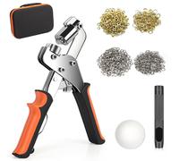 Kit d'œillets comprenant 300 œillets de 10 mm, une presse à œillets magnétique et une pince à découper pour bannières, bâches et tissus