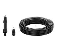 Gardena Kit d'initiation 13502-26 : Tuyau d'arrosage à goutteurs intégrés 25 m avec bouchon de fin de ligne