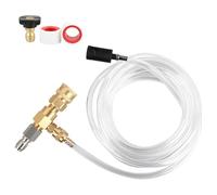 Kit d'injecteur aval 3/8 Quick Connect réglable, attachement Mousse pour Nettoyeur Haute Pression, 4000 PSI Max, débit 2-5 GPM, cuivre, Acier Inoxydable et Plastique, Lavage Auto et extérieur, Jardin
