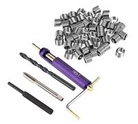 Kit d'insertion de filetage en acier inoxydable M6, outil de réparation de filetage haute résistance résistant à la pour restaurer les filetages endommagés en acier, fer et