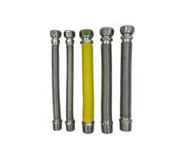 Kit d'installation de chaudière flexible extensible en acier inoxydable 220 - 420 mm avec n°1 pièce 3/4 mf gaz n°2 pièces 1/2 mf eau n°2 pièces 3/4 "mf eau avec joints