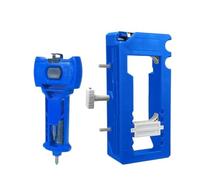 Kit d'installation de loquet porte for charnière | Gabarit de mortaiseuse de charnière de porte, loquet de porte for un ciselage et un marquage précis(Blue)