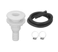 Kit D'installation de Pompe de Cale, Tuyau de Pompe de Cale, 3/4 Pouces, 6,7 Pieds, Kit de Plomberie avec Colliers de Serrage et Raccord Traversant la Coque